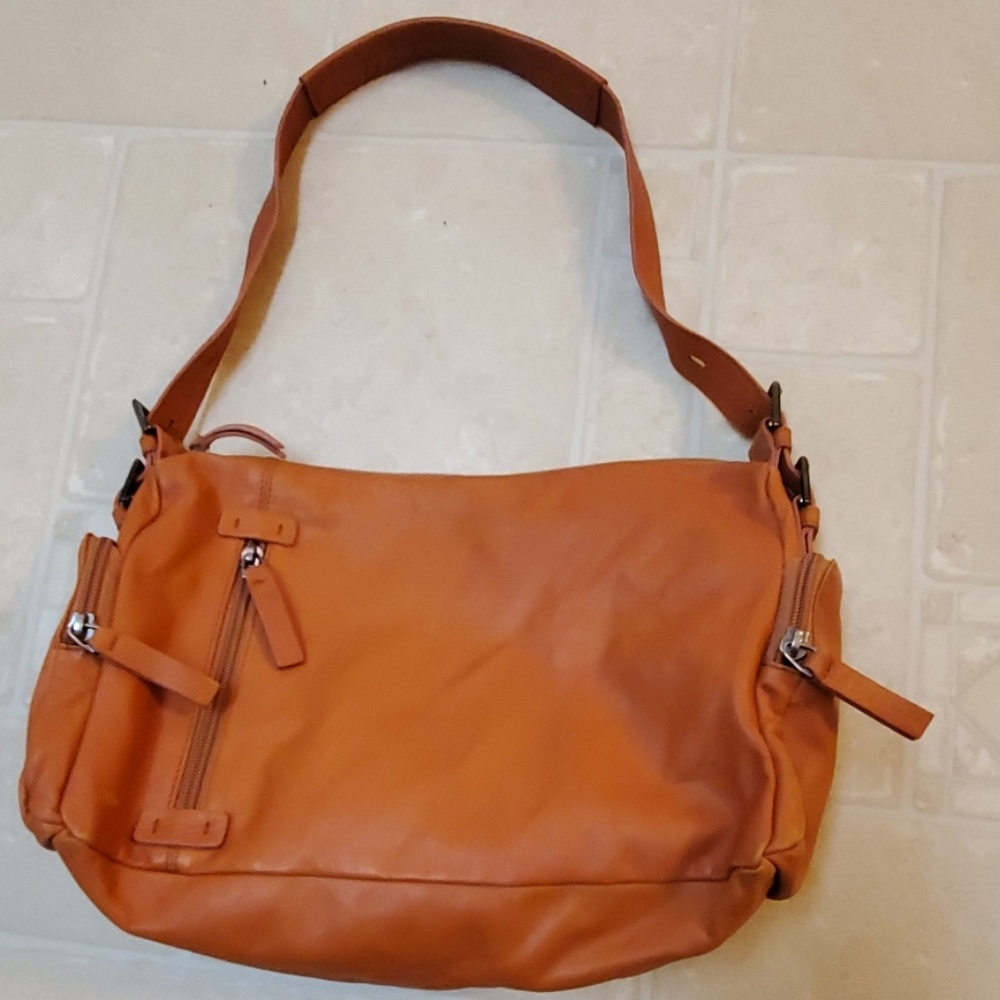 Nuovedive genuine leather Orange Handbag